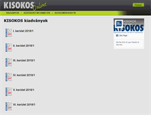 Tablet Screenshot of kisokos.eu